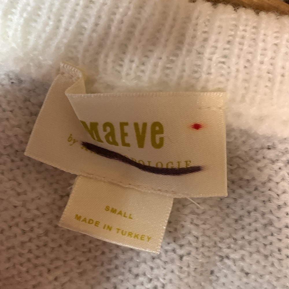 Anthropologie Maeve shirt sleeve sweater too size small - Picture 7 of 7